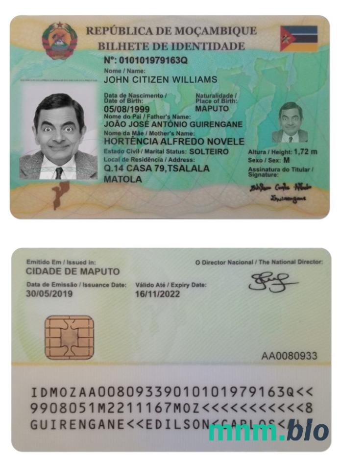 Dowód tożsamości MOZAMBIKU